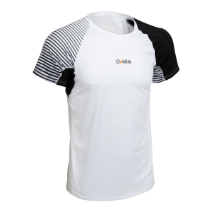 x train shirt blanc noir