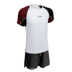 Bundle - T-shirt + short bordeaux/noir