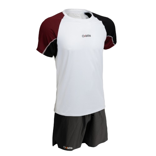 bundle t-shirt short bordeaux noir
