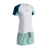 Bundle - T-shirt + short blanc/light blue