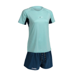Bundle - T-shirt + short light blue/bleu marine