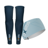 Bandeau light blue + manchettes Bandeau light blue + manchettes