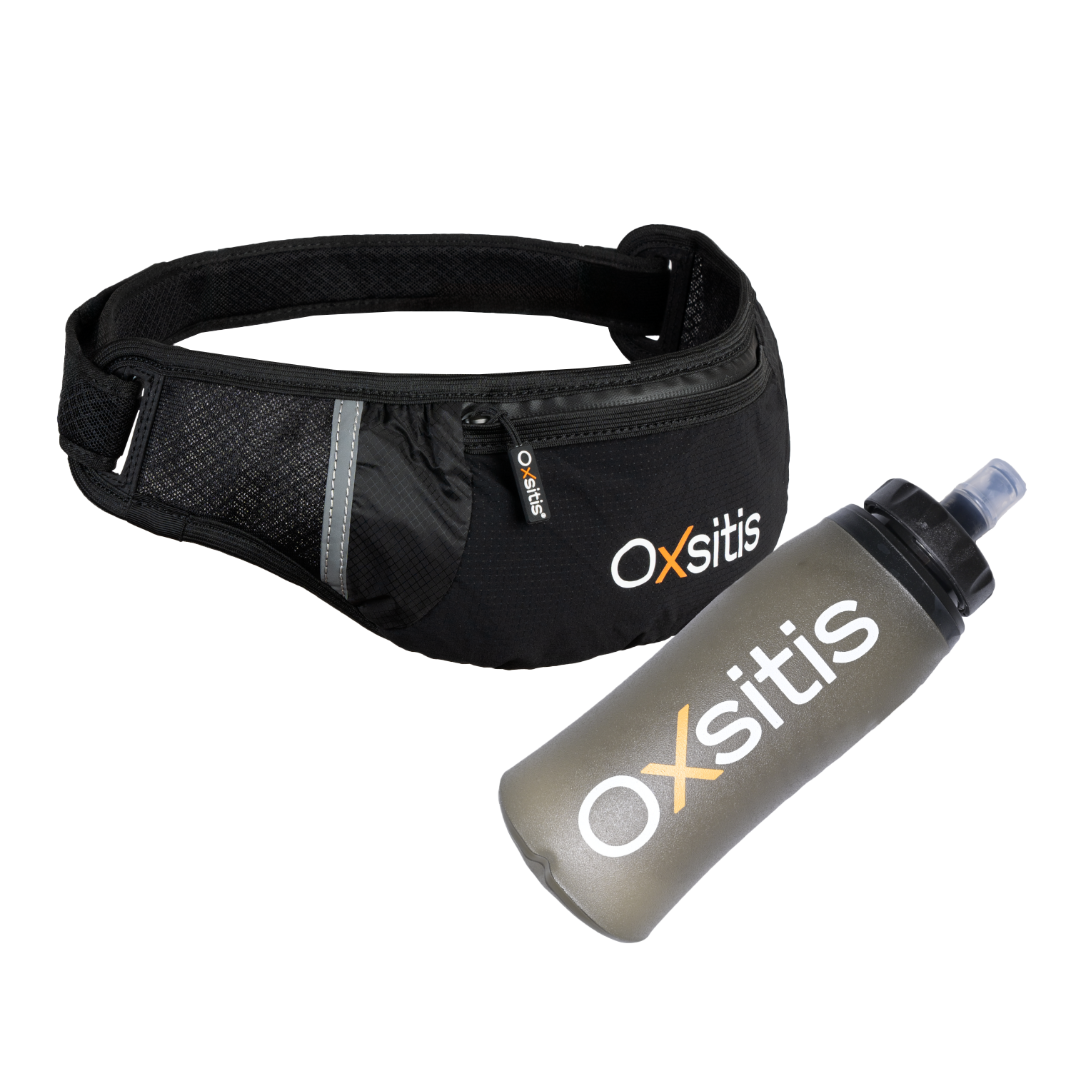 Runbelt Noirorange + Flask Bundle gravity runbelt noir orange + flask