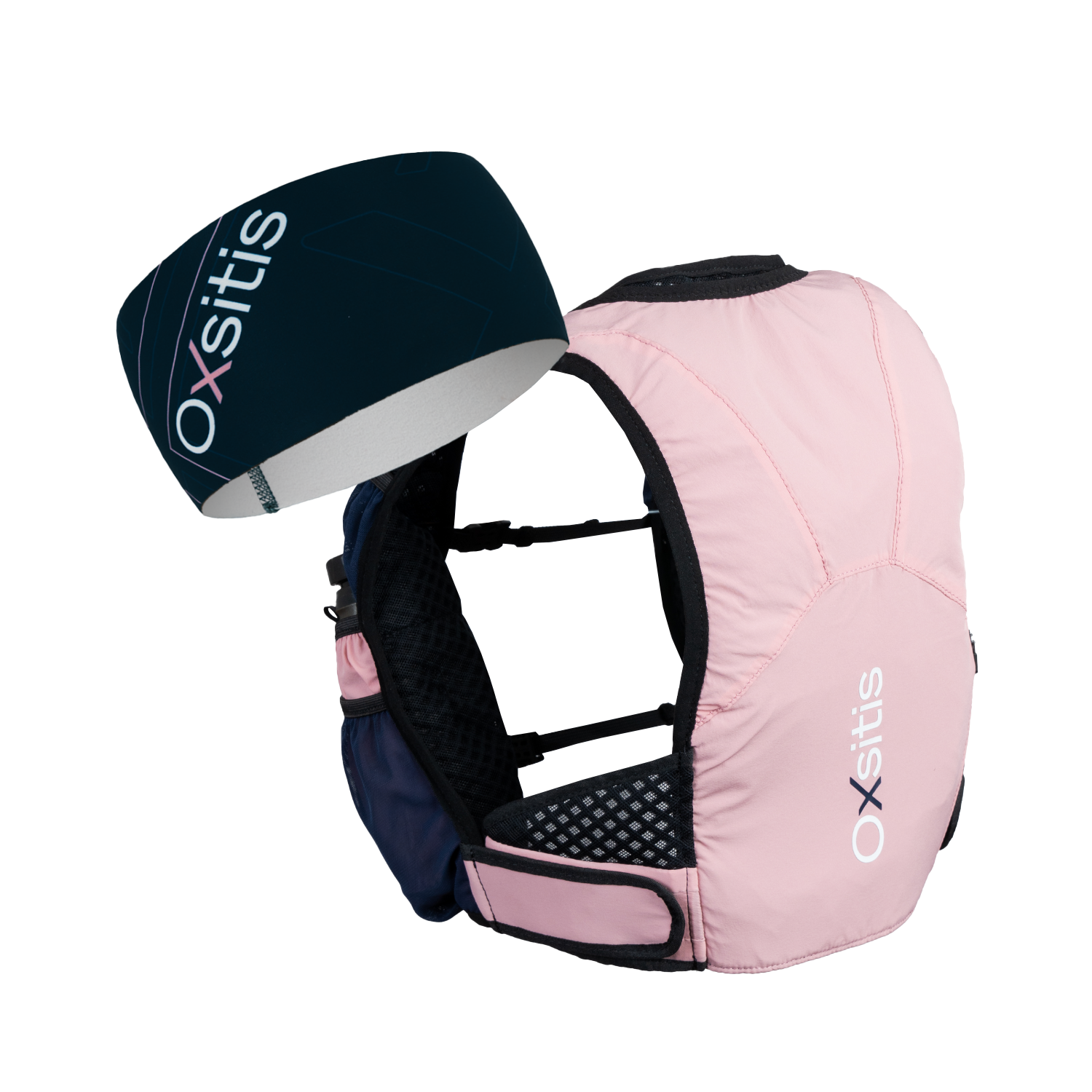 Gravity 5 rose + bandeau bleu rose