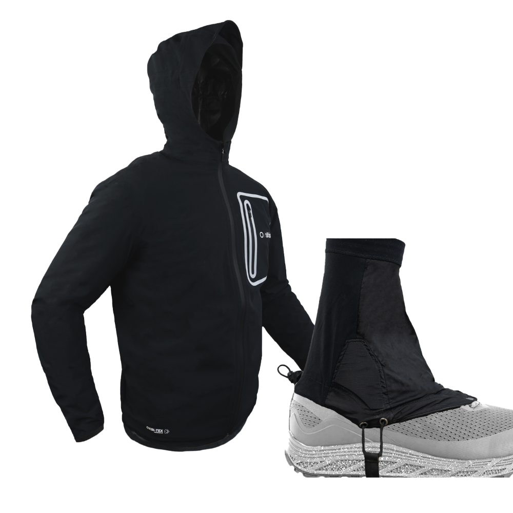 Veste stratus + guêtre basalte